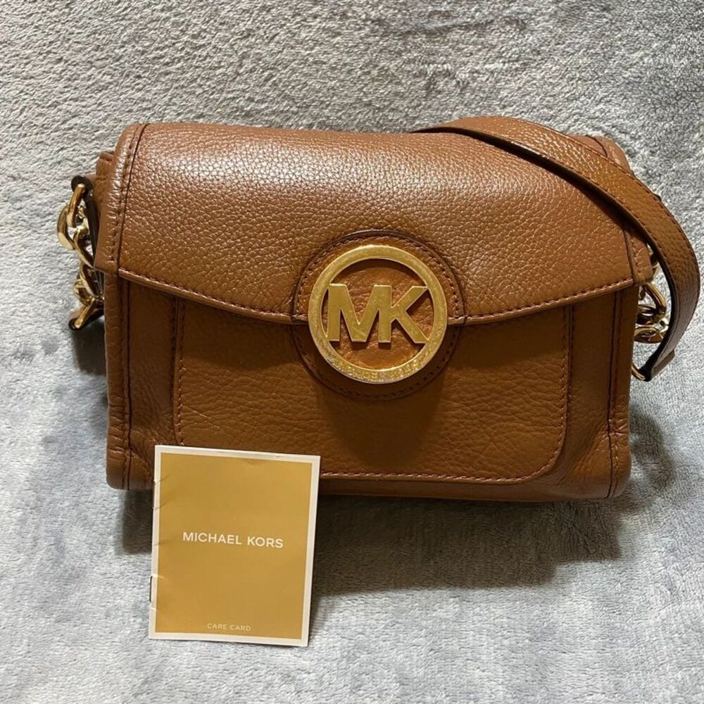 Michael Kors Margo Brown Leather Bag